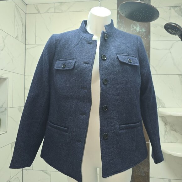 NWT Talbots Navy Blue Wool Blazer / Jacket  6P - Picture 9 of 9